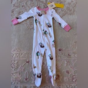 The Beaufort Bonnet Company Night Nights Santa Paws 6-12M